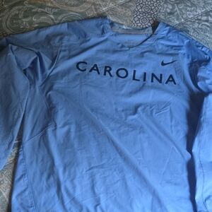 North Carolina Tar Heels Jacket Men XL Blue Nike Dri Fit Swoosh Basketball,